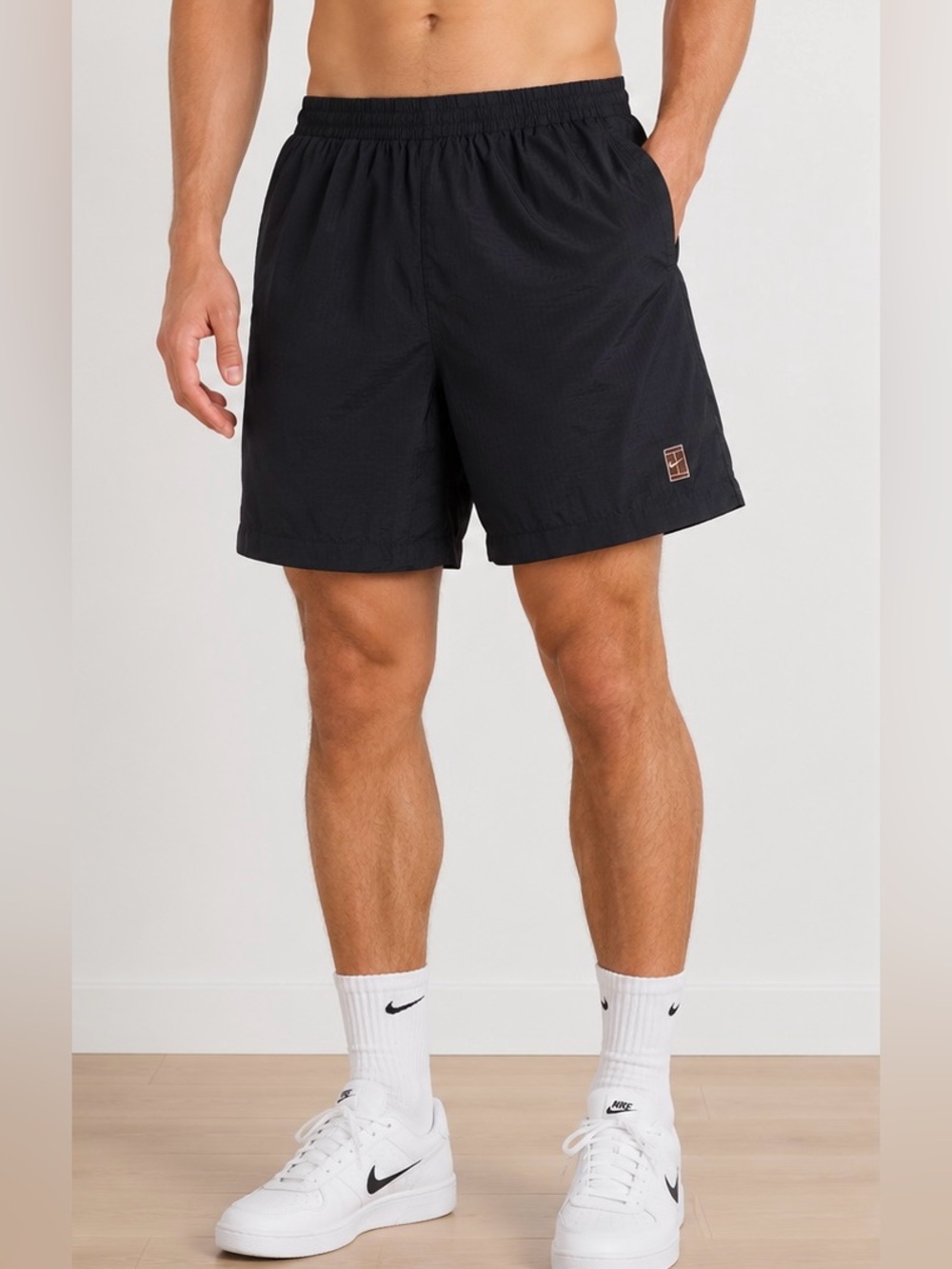 Vintage Nike Challenge Court Dri-FIT Tennis Shorts Black Nylon Men’s Medium 90s